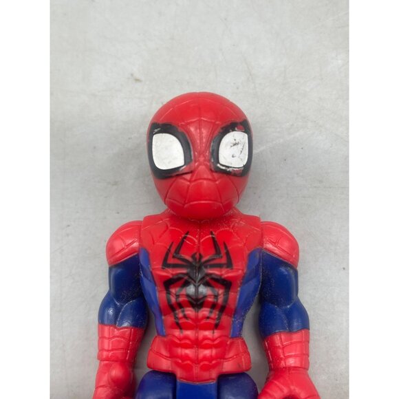2018 Playskool Marvel Super Hero Adventures spiderman Figure Spiderman Toy READ - Picture 2 of 8